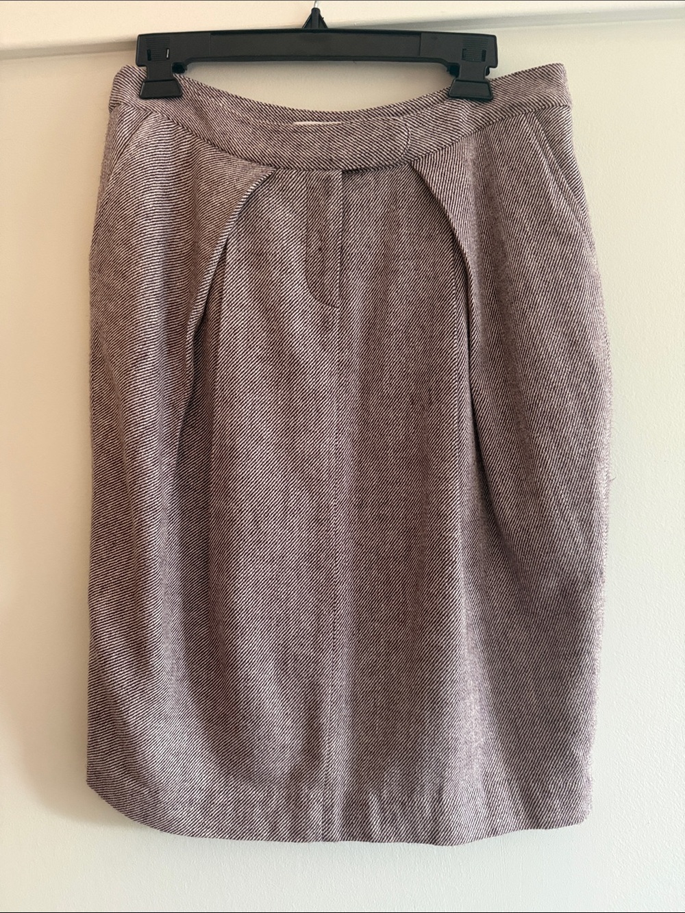 To the Max Taupe Herringbone Pencil Skirt